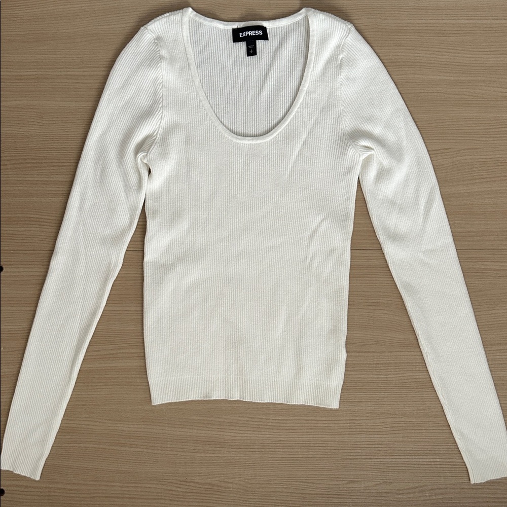 Express Cream Sweater Small